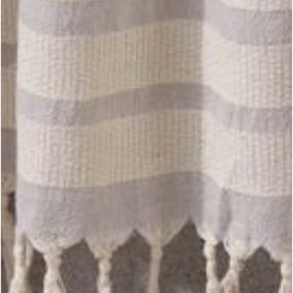Organic Cotton Loom Weave Spa Bath Towel Gray + Natural Stripe - Picture 6 of 16